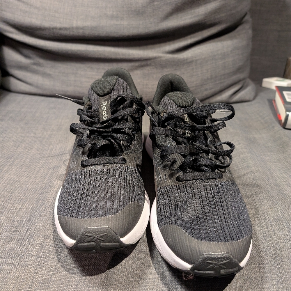 Reebok Black Athletic Shoes with Breathable Mesh